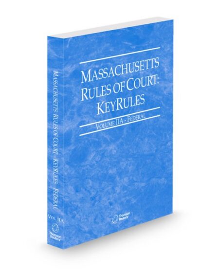 Massachusetts Federal KeyRules V IIa by