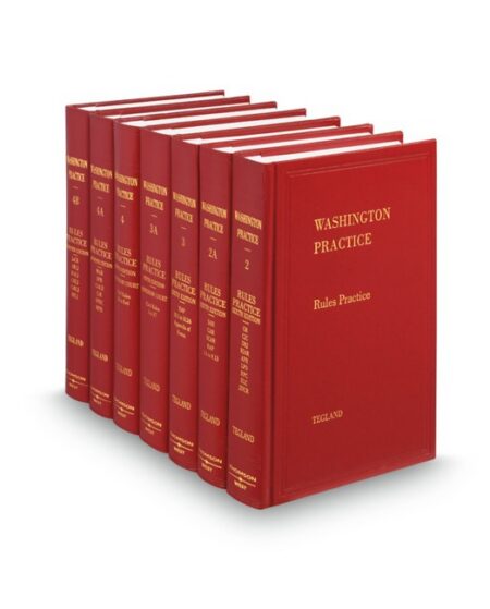 Washington Practice V 2 4B Rules Practice 2026 ed by Elizabeth A Turner